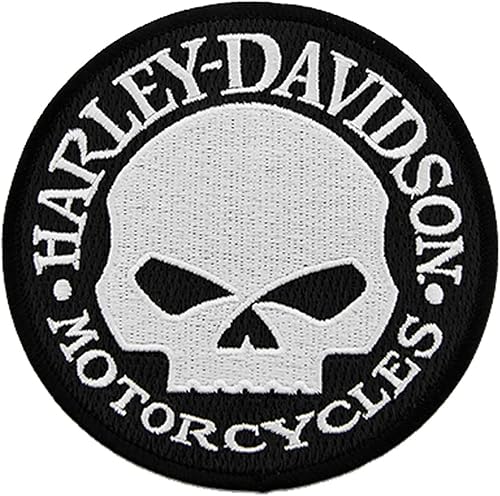 Harley-Davidson Parche bordado con logotipo de calavera de Willie G de 4 pulgadas