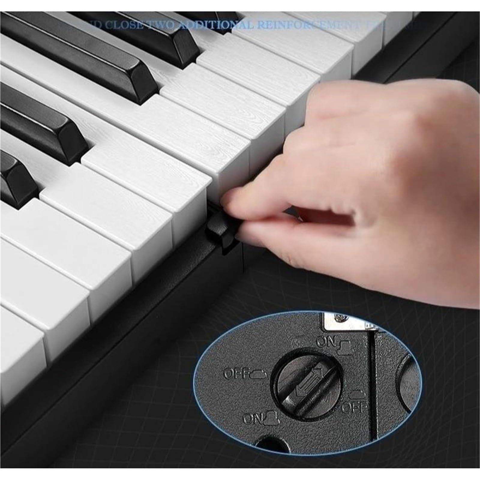 Tastiera Elettronica Professionale Pianoforte Elettrico Pieghevole Portatile 88 Tasti Per Principianti Adulti Strumenti A Tastiera Professionali Organo Elettronico(Black)