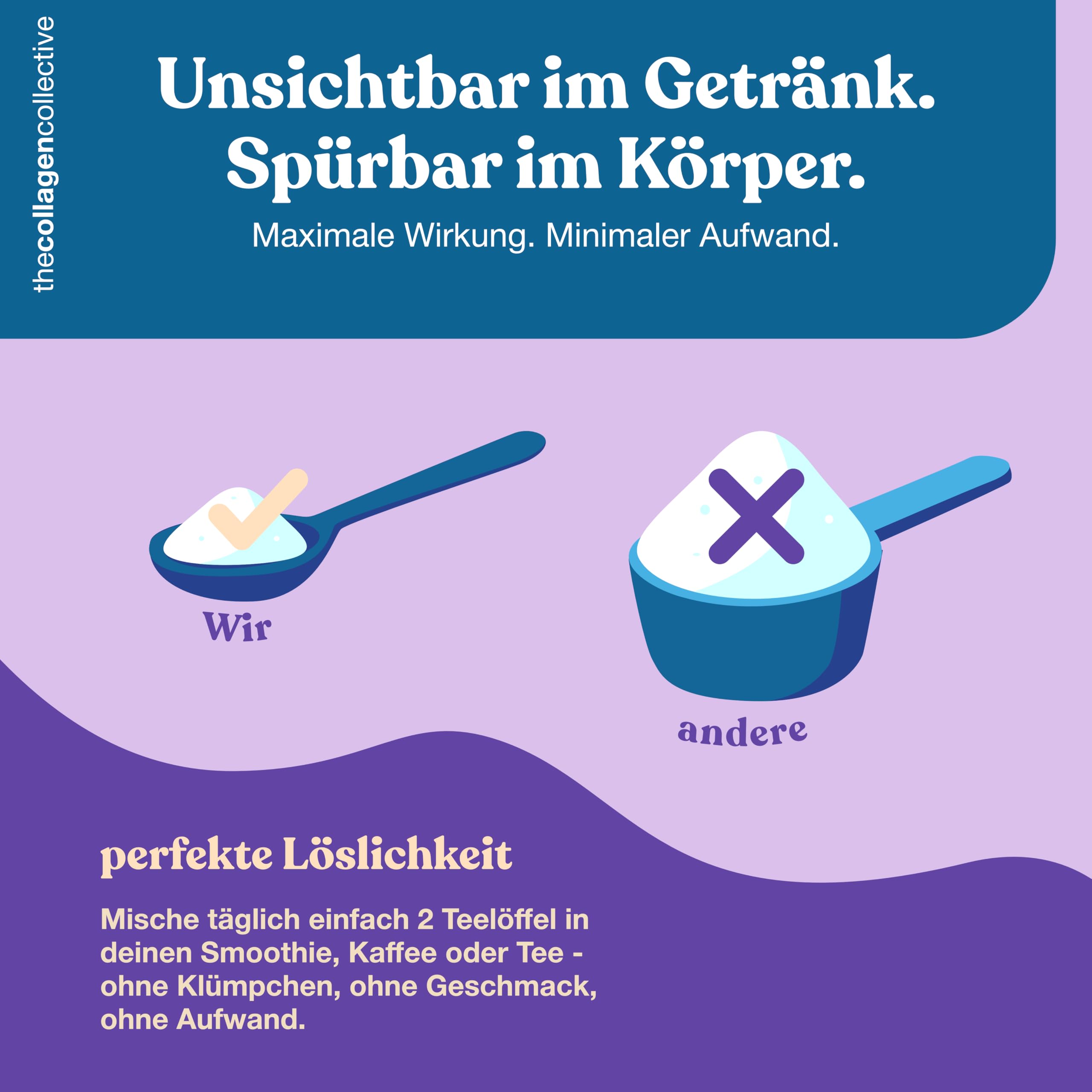 Beauty Kollagen Pulver - Hochdosiert Bioaktives Kollagen Peptide für Haut Haare Nägel Anti-Aging Inner Glow (900 g / 6 Monate)