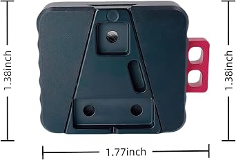 Mini V-Lock Assembly Kit, V-Mount Battery Plate Quick Release Set with 1/4-20 Threaded Holes, Lightweight Aluminum Mounting System for Camera Cages, Rigs, Monitors, and Accessories