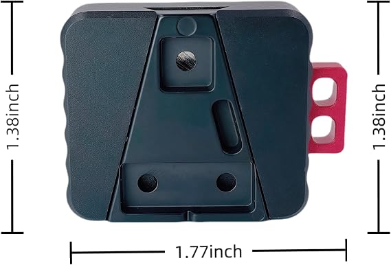 Mini V-Lock Assembly Kit, V-Mount Battery Plate Quick Release Set with 1/4-20 Threaded Holes, Lightweight Aluminum Mounting System for Camera Cages, Rigs, Monitors, and Accessories