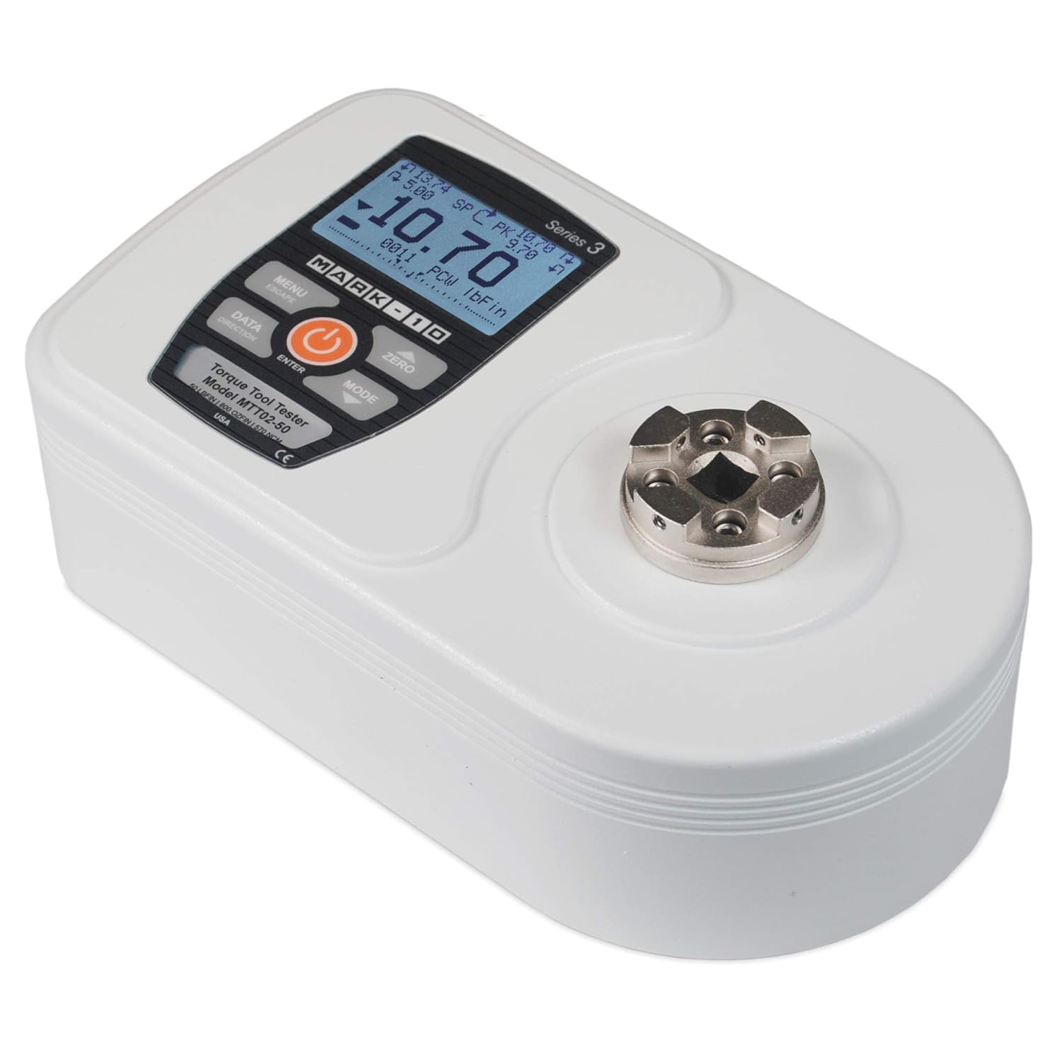 Mark-10 MTT02-25 Series TT02 Torque Tool Tester, 25lbFin Capacity
