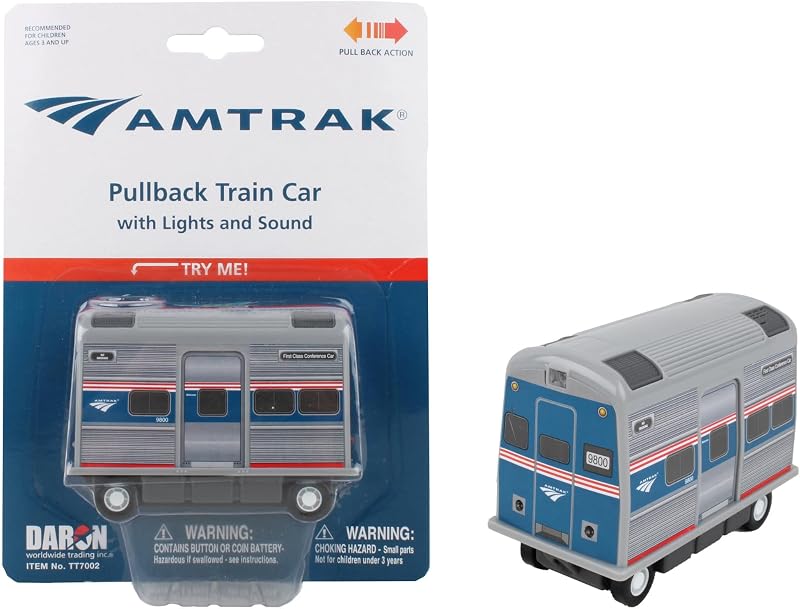 Daron Amtrak Pullback Train Car TT7002