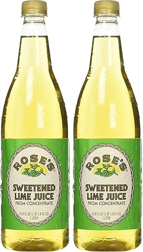 Rose's Lime Juice - Sweetened, 1 Liter (33.8 Fluid Ounces)
