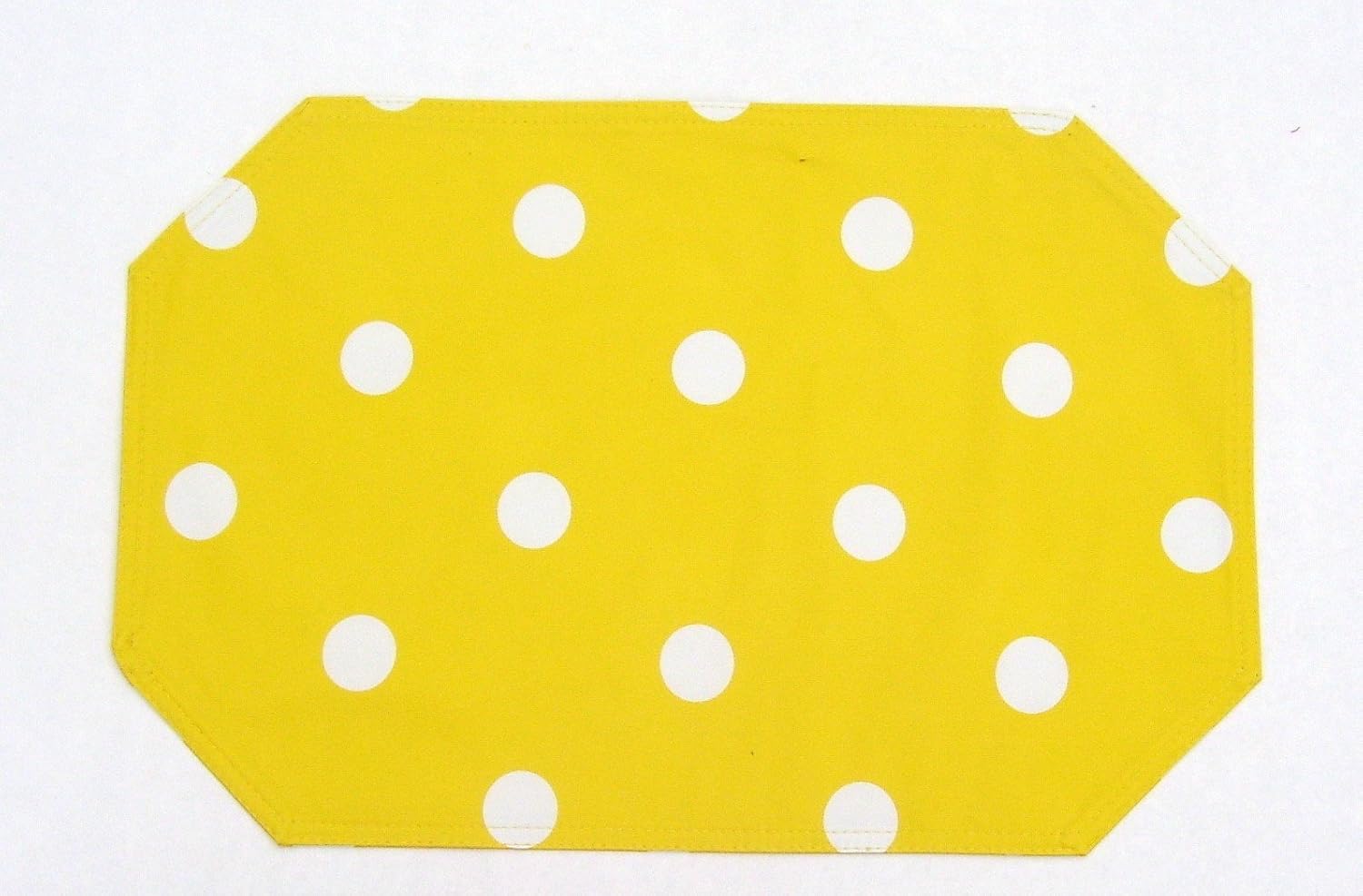 Polka Dot Placemat (Place Mat) YELLOW and WHITE Home