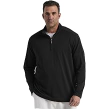 Cubavera Mens Solid 1/4 Zip Long Sleeve Polo Sweater Available in Big & Tall
