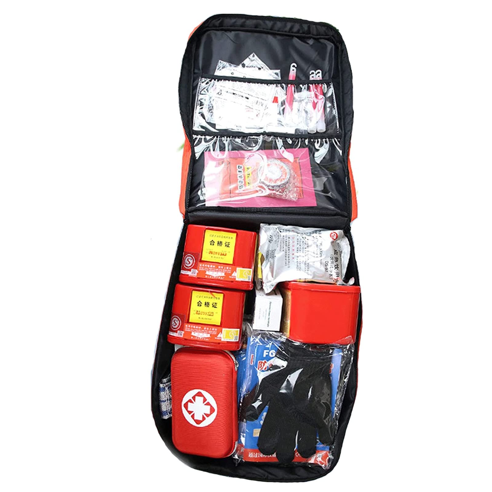 Botiquín De Primeros Auxilios, Kit De Primeros Auxilios Bolsa De Gran Capacidad, Vacio Bolsa Médico De Emergencia Vacía Portátil, Mochila De Primeros Auxilios De Seguridad Para Suministros Médicos