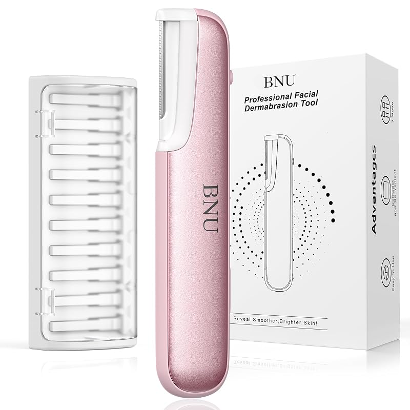Aparador facial elétrico BNU para remoção de pelos, rosa