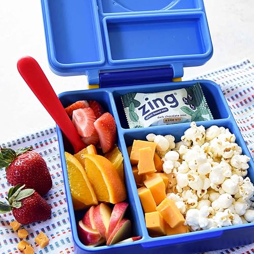 Miniatura 4 de Zing Bars Minis de proteína de suero de leche  Mantequilla de maní de chocolate negro 18 unidades 100 calorías 003 onzas de proteína y 003 onzas de