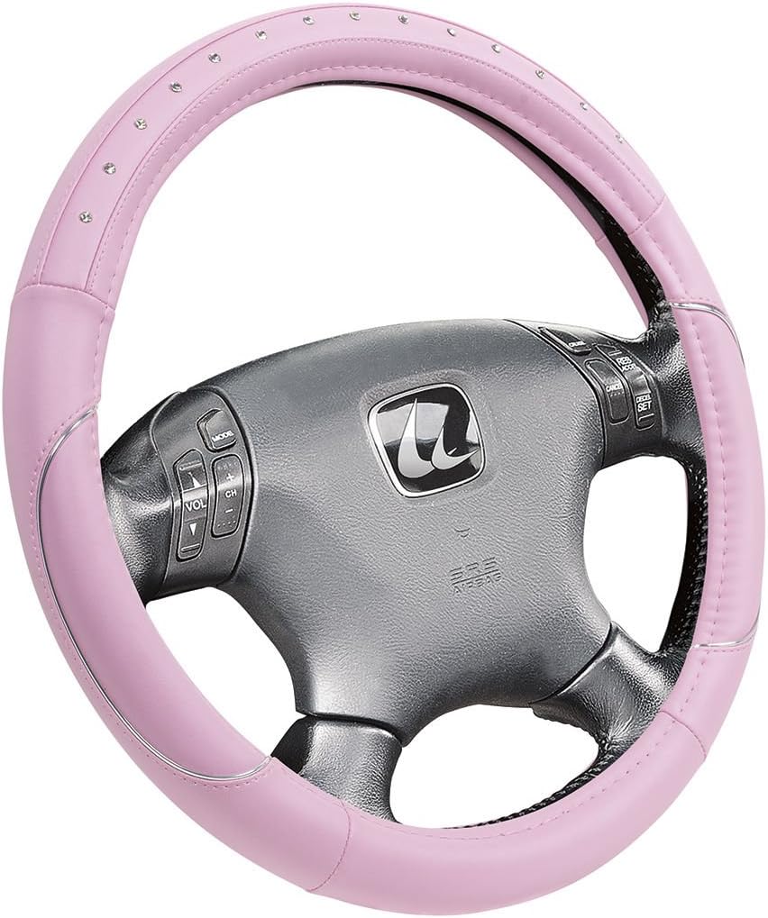 Pinky Pink Strass Diamond Style Car Steering Wheel Cover 37 – 39 cm