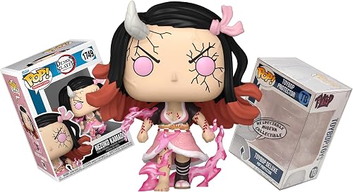Funko Demon Form Nezuko Kamado + Pop Protector: Demon Slayer Pop! Figura de vini