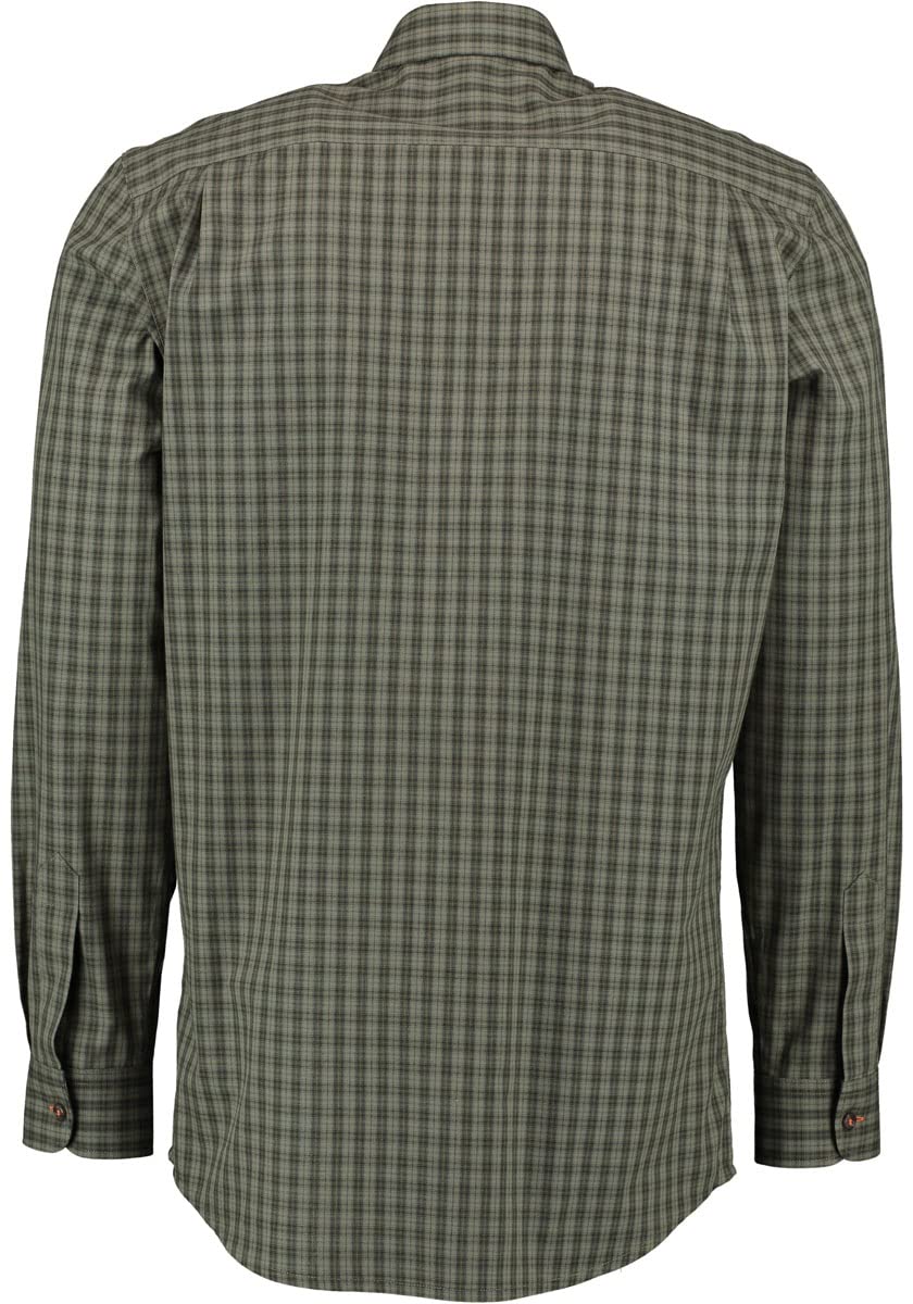 TOM COLLINS Herren Hemd Langarm Jagdhemd mit Button-Down-Kragen Regau