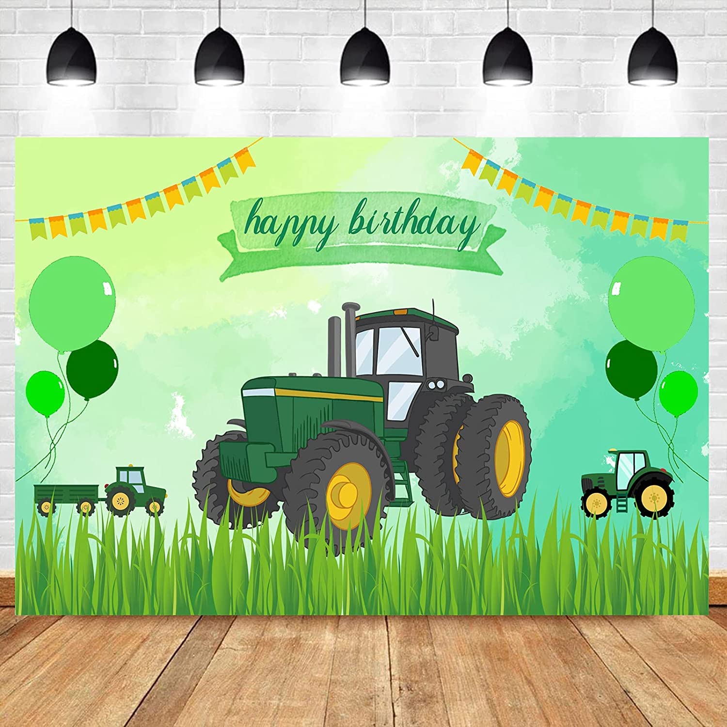 Farm Birthday Backdrop For Kids Green Grass Farm Tractor Birthday Party Decorations Farm Animals Theme Birthday Banner 70 8 X 43 3 Inch