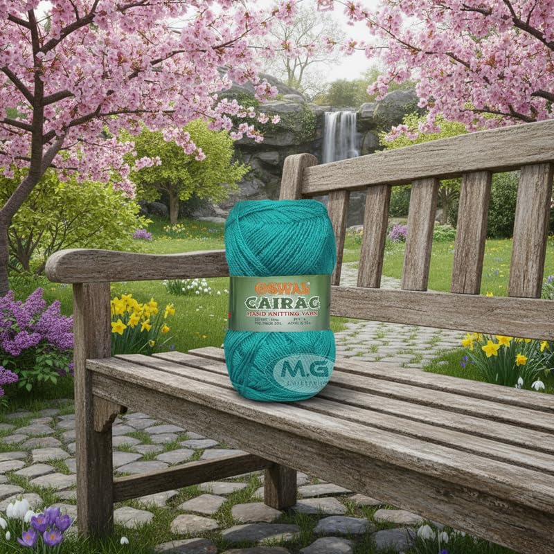 Image of M.G Enterprise Chirag TealSoft Wool Yarn 200 Crochet Yarn for Needle Knitting & DIY Craft