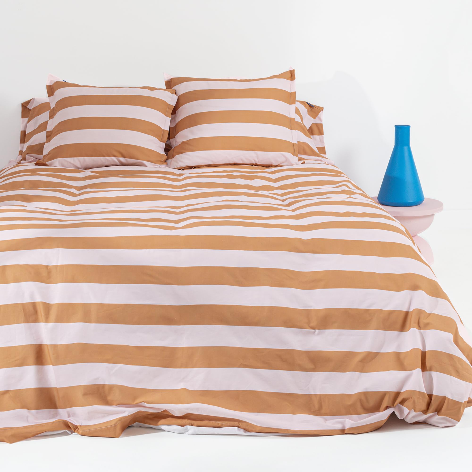 Housse de couette de qualité Breton orange lit 150/160 cm