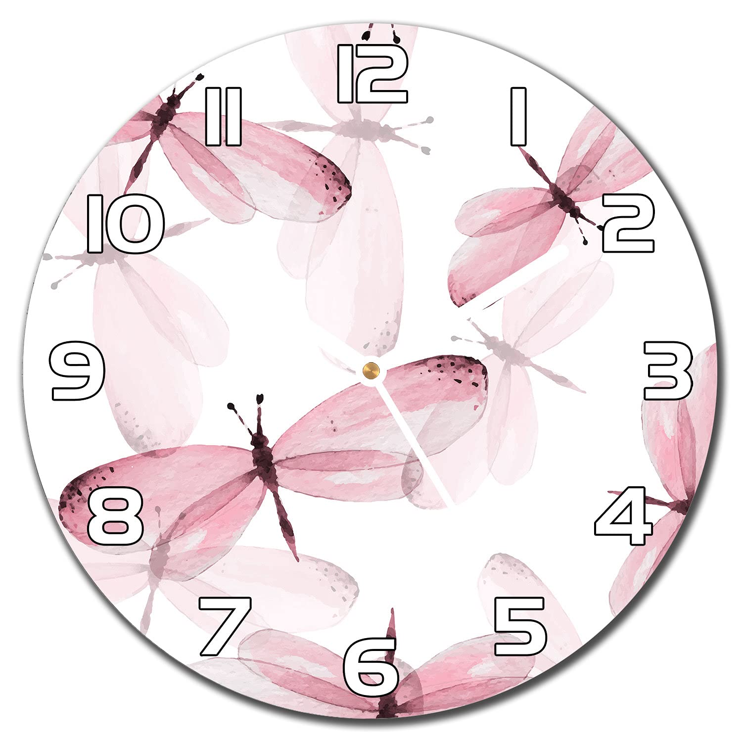 Horloge en verre de sécurité moderne 30 cm au design minimaliste