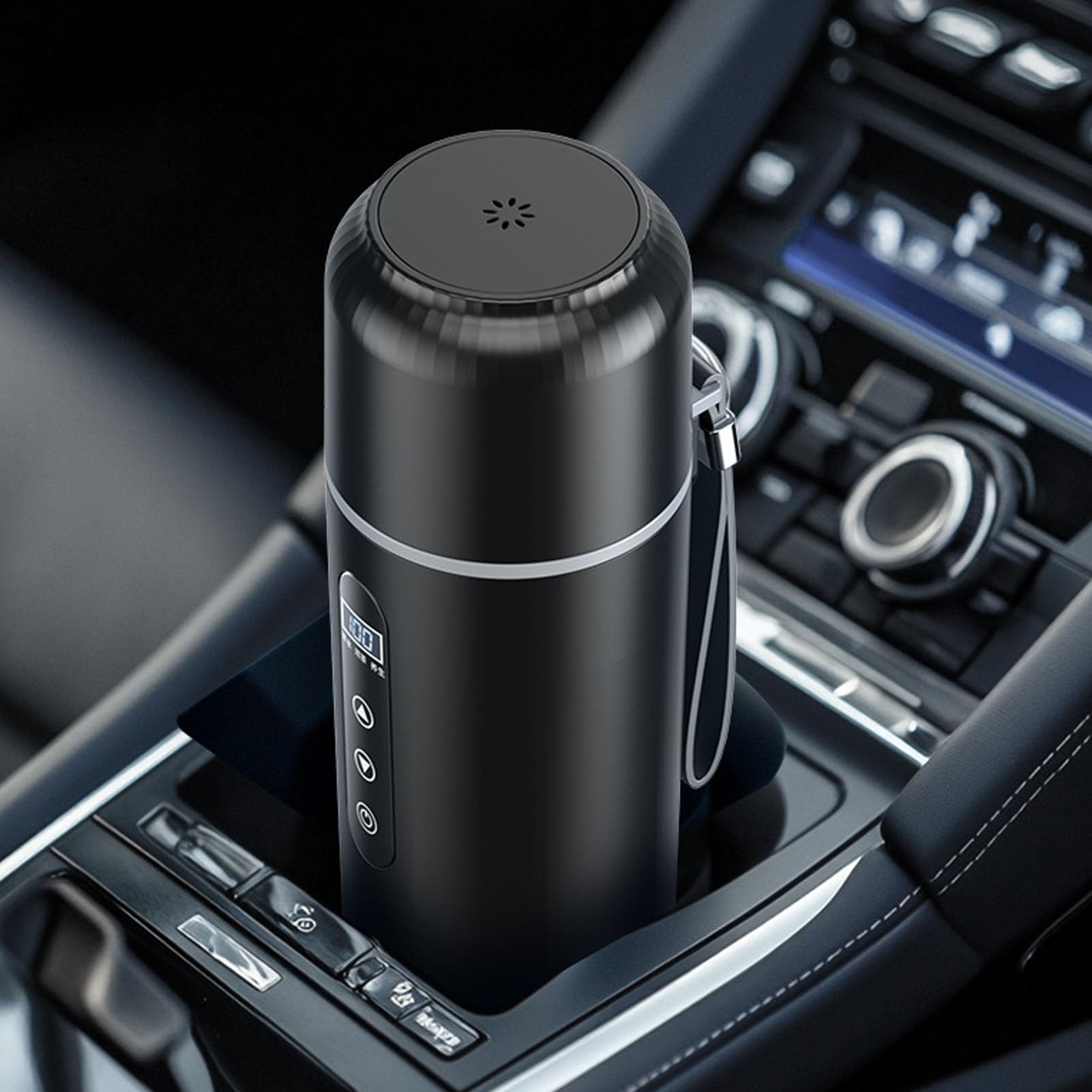 Fabater Taza Calefactora para Coche Eléctrico, Hervidor Portátil de 500 Ml para Coches, Camiones, con Tecnología de Calentamiento Rápido para Bebidas Calientes en Cualquier Momento y en Cualquier