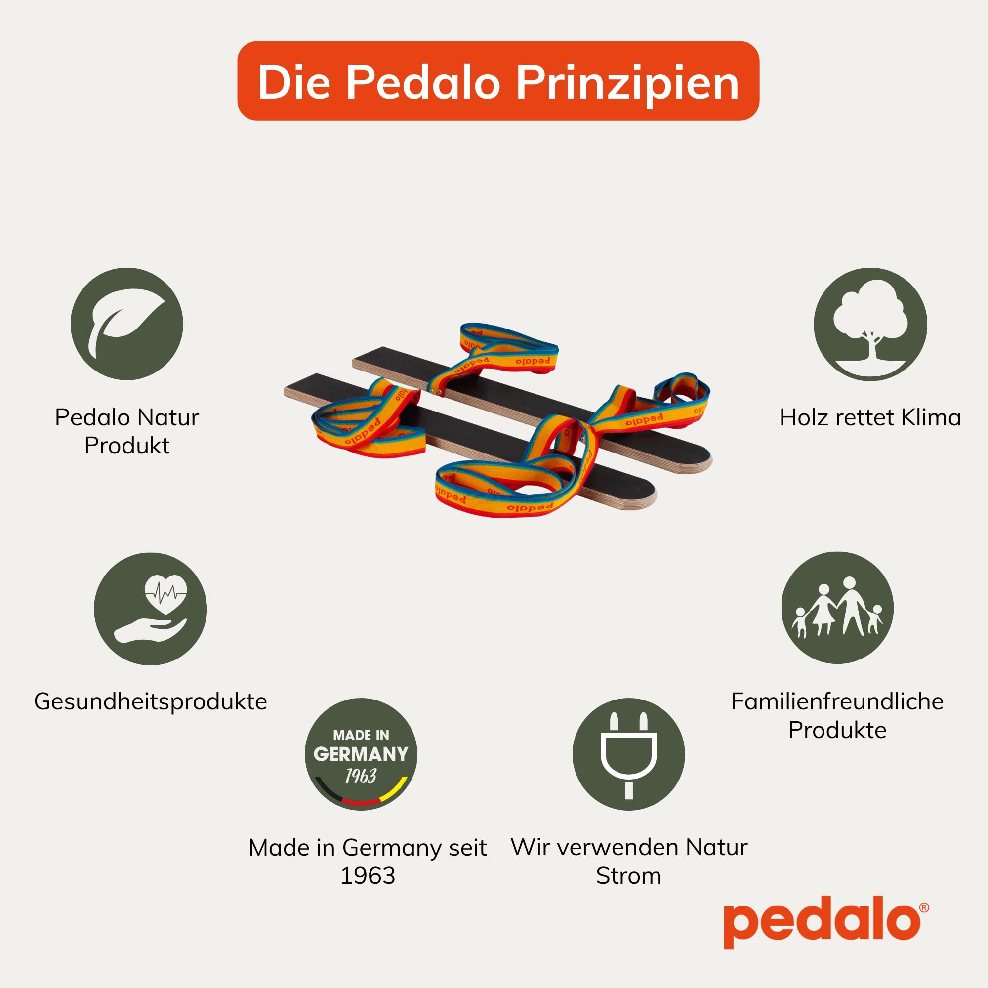 pedalo® Sommerski Hand-Fußschlaufe I 2-4 Spieler I Koordination I Rasenski I Wiesenski I Kindergarten I Teamspiel (2er)