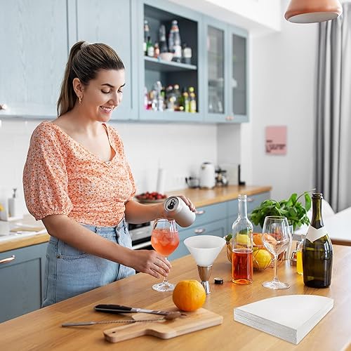 Miniatura 5 de NACHLYNN Filtro de aceite para freidora, 50 piezas de filtro de aceite de cocina no tejido de 10 pulgadas, conos de filtro de grasa, filtros de