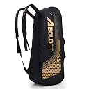 Boldfit Courthaul Badminton Kit Bag for Men & Women 6 Rackets Double Zipper Sports Kit Bag with Backstrap Durable Polyester Badminton Racket Bag for Training, Match & Travel - Black gallery image