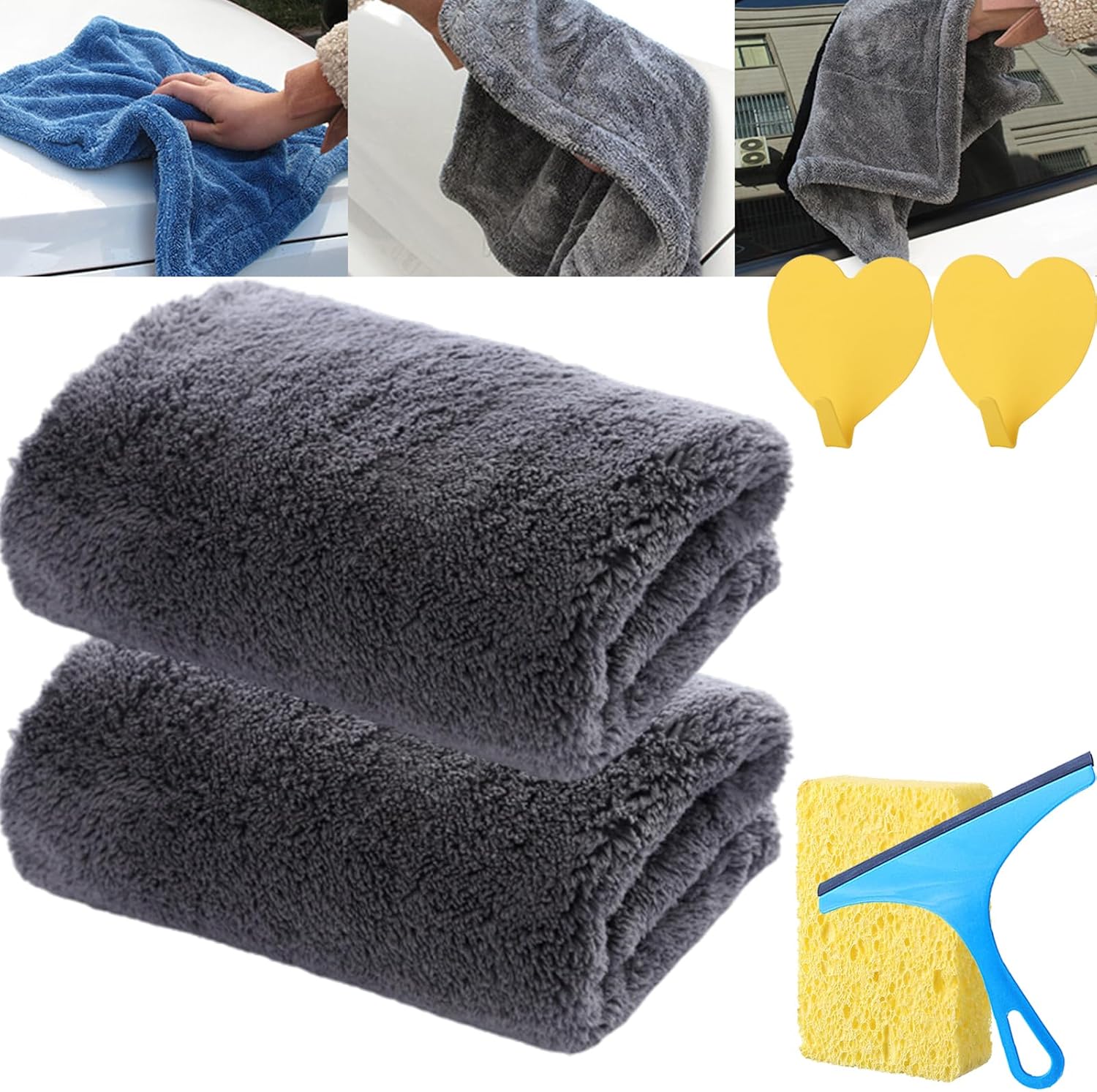DENGWANG Dialed Drying Towel 1600 GSM, 2024 Update Car