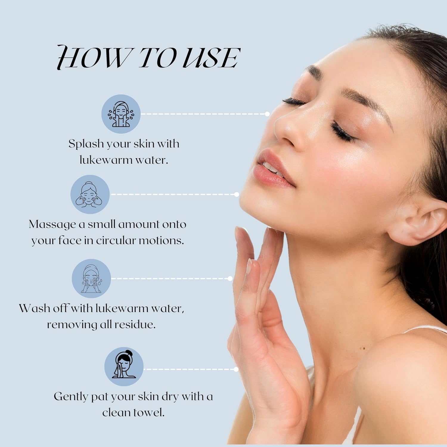 Ayur-Medic Vacha Facial Cleanser – Rich Cleansing Milk for Dry, Sensitive Skin, Gently Removes Makeup, Dirt, Oil, and Impurities. Hydrates, Soothes, and Nourishes for Smooth, Radiant Skin, 8 oz - Image 5