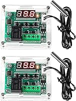 Vista 1 de 2 módulos controladores de temperatura W1209, pantalla LED, módulo de termostato digital con funda DC 12 V, interruptor electrónico digital