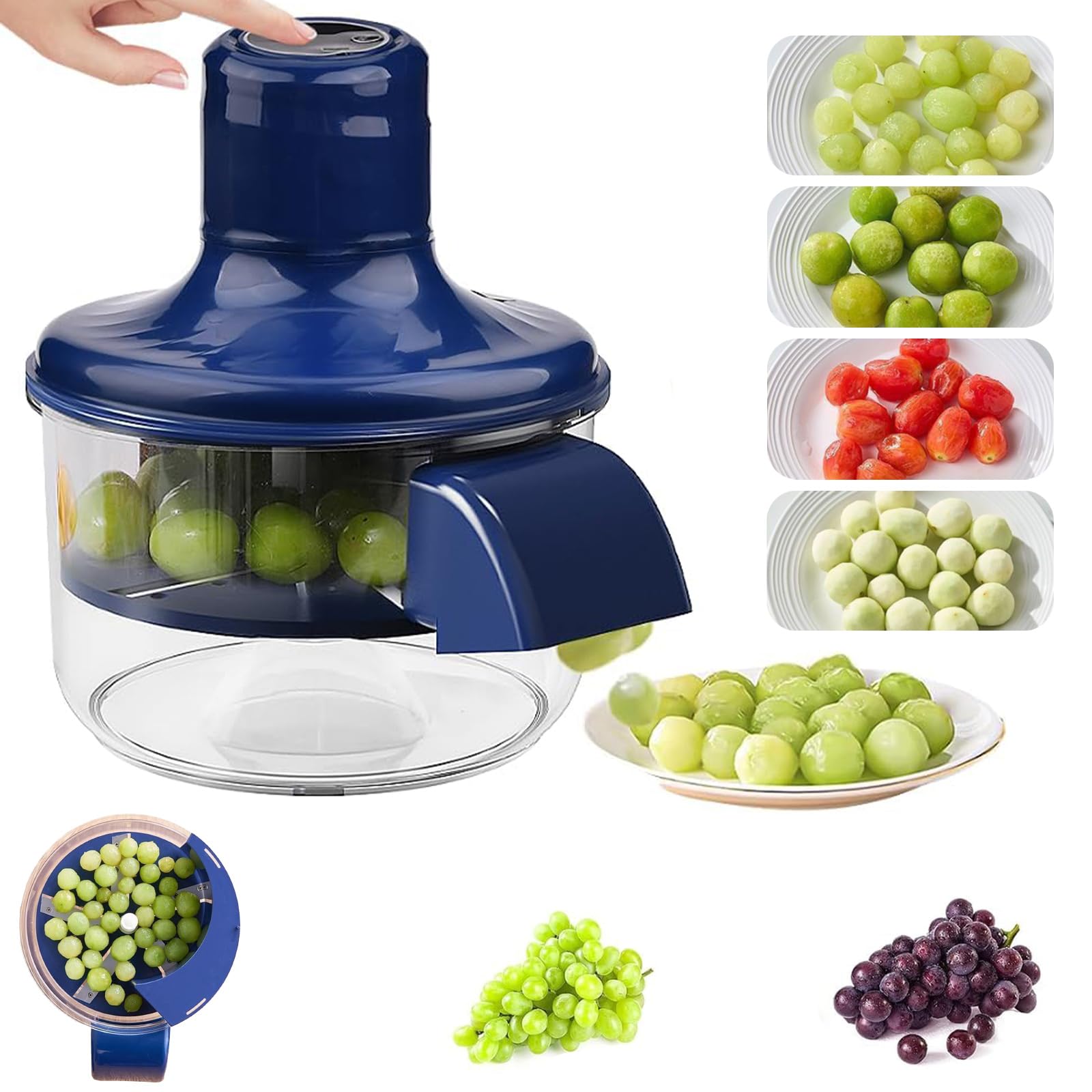Macchina Elettrica Sbucciatrice Uva Aglio | Automatica Ricaricabile Senza Fili | Per Frutta Piccola Domestica Commerciale