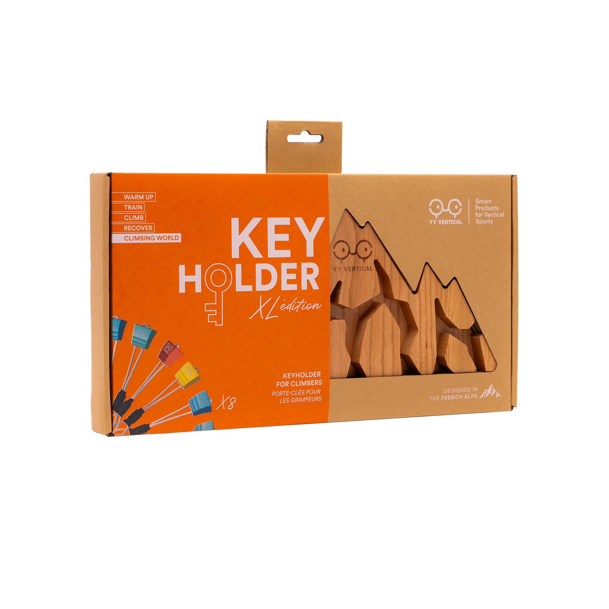 YY Vertical - Porte-clés Mountain Cherry Wood XL, édition familiale