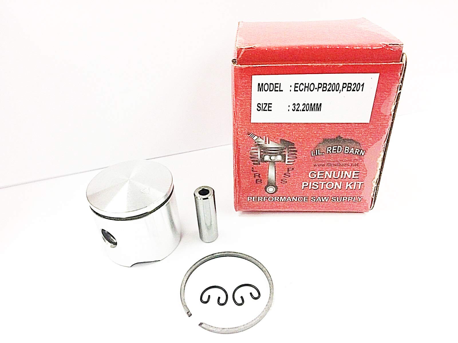 Lil Red Barn Piston Kit Fits Echo GT200 GT201,SRM210, SRM211,SRM225,PB200,PB201 Gas String Trimmers and Leaf Blowers for Lawn Care, Replaces Echo Part # P021007712