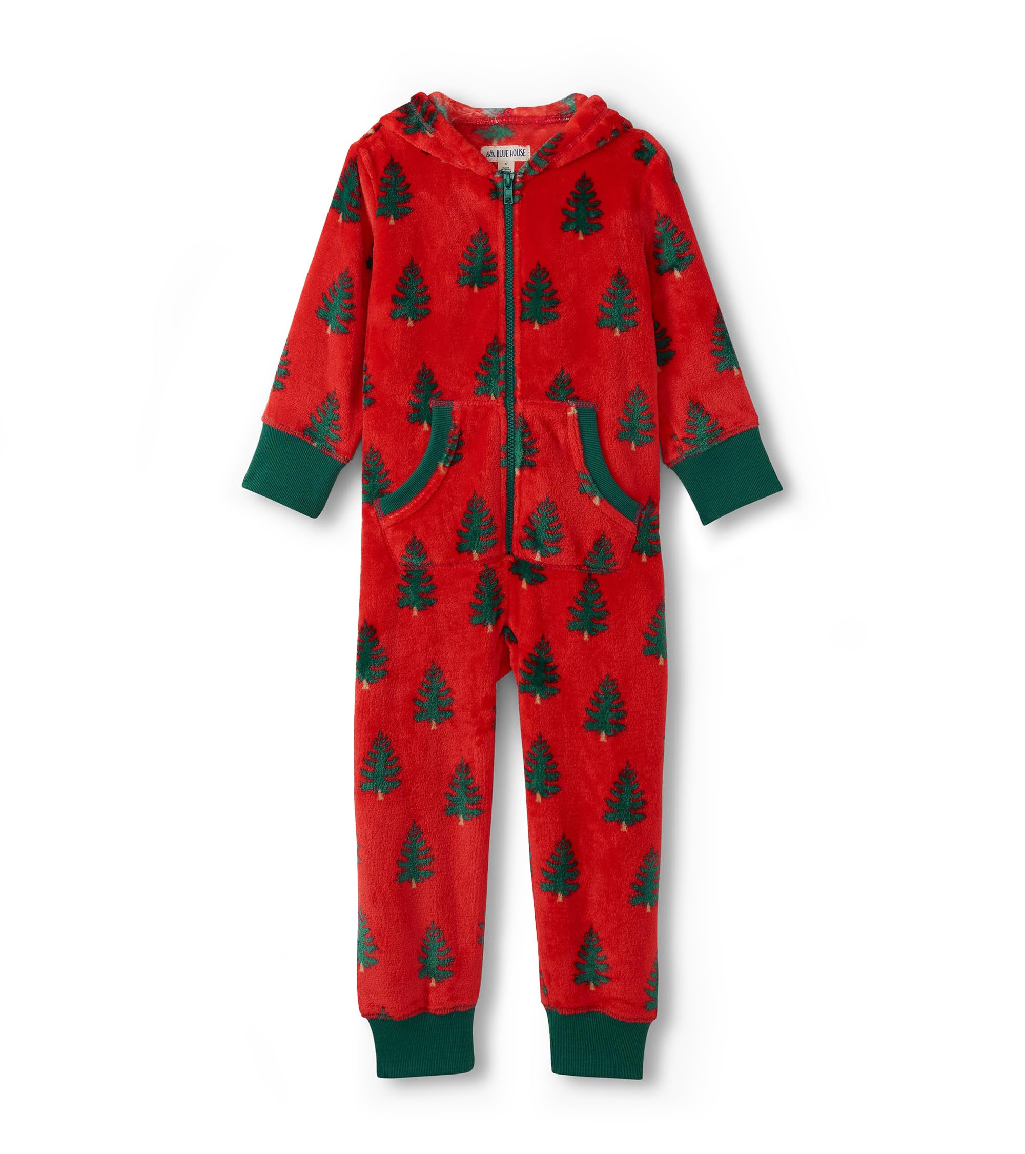 Little Blue House Family Hooded Fleece Jumpsuits Onesie Set di Pigiama Unisex-Bambini e Ragazzi