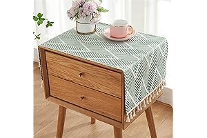 Simple Bedside Table Tassel Cover Cloth
