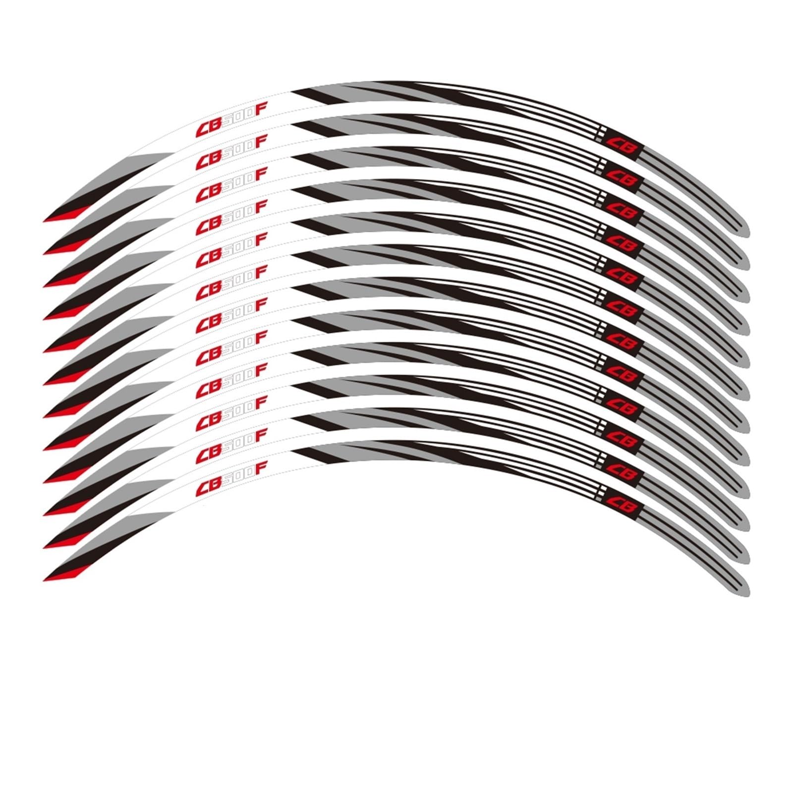 for CB500 for CB 500 F for 500F 2013-2022 2020 2021 Motorcycle Sticker Wheel Rim Decal Wheel Stickers(2)