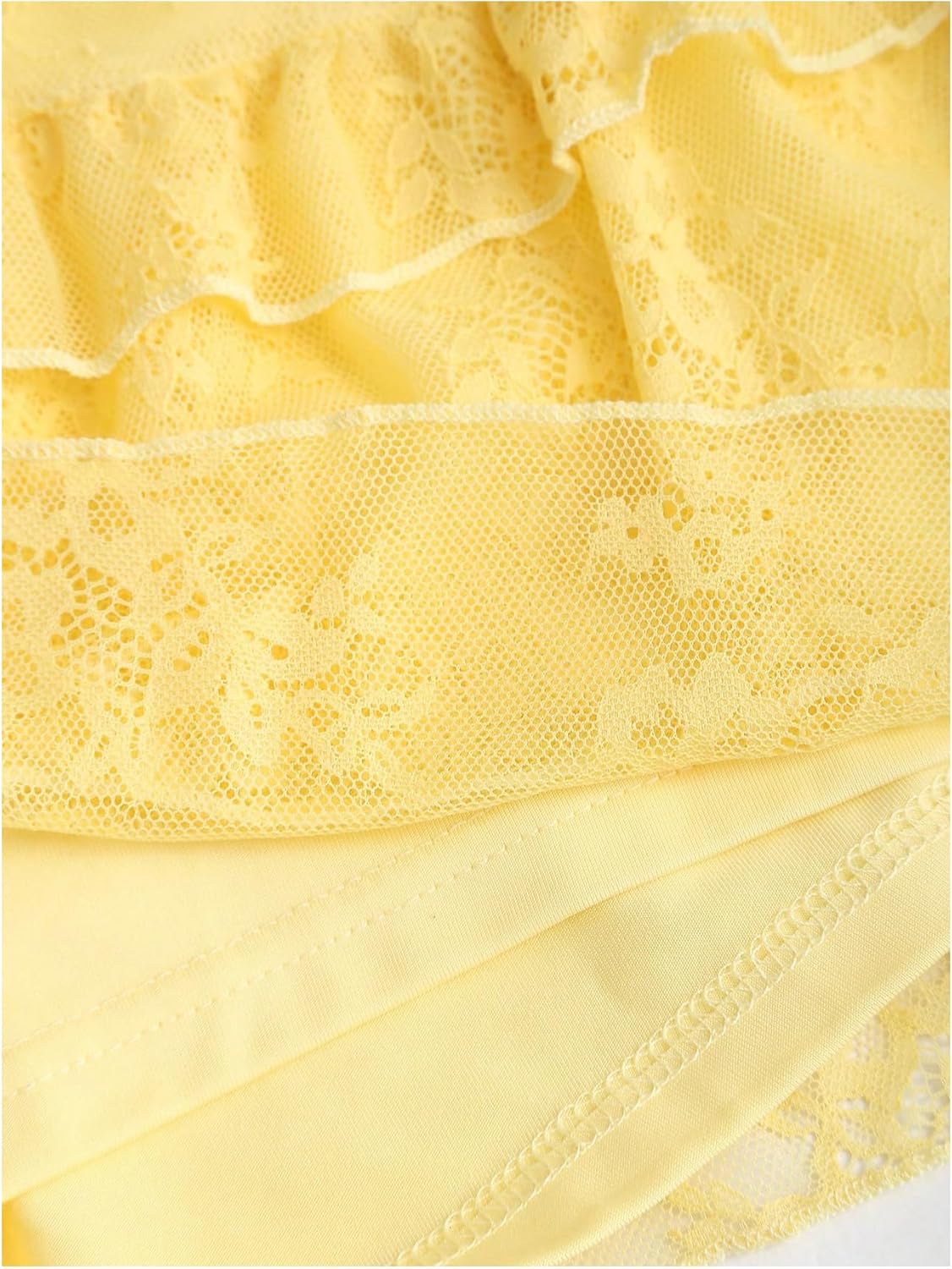 WDIRARA Women's Layered Ruffle Lace A Line Skirt Y2k Coquette Mini Skirts - Image 4