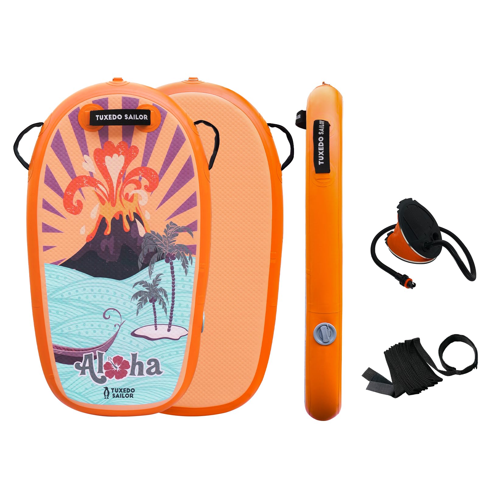 Tuxedo Sailor Tavola bodyboard Gonfiabile Tavola da Surf Gonfiabile Body Board per Bambini e Adulti Tavola da Nuoto per Principianti ed Esperti