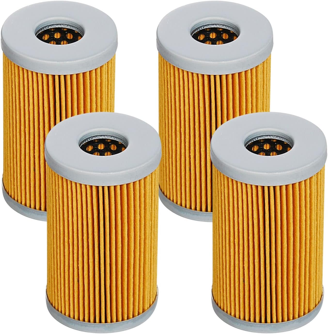 HIFROM (Pack of 4) Fuel Filter Compatible with Kubota Tractor L235 L2250 L2650 L275 L2850 L2900 L2950 L3130DT Yanmar 3TN82E 3TN84E 3TNE84 1A001-43160 15521-43160