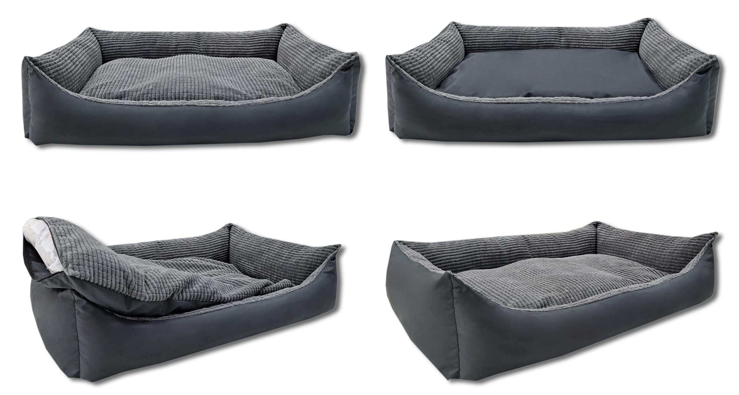 Odolplusz Cuccia XXL per cani 100 x 70 cm – Fodera rimovibile e impermeabile – Comoda cuccia per cani di taglia grande e media – lavabile e robusta