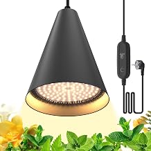 Bstrip H ngende Pflanzenlampe 25W 3000K Vollspektrum 4/9/14H-Timer 5m Kabel Deckenclips verstellbare Aufh ngung f r Zimmerpflanzen Wachstum und Bl te
