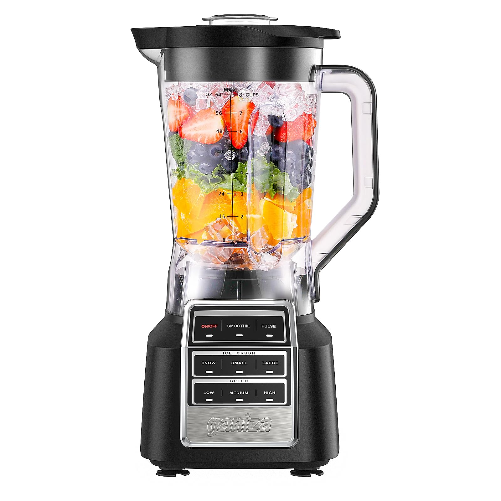 Amazon.com: Ganiza Smoothie Blender, 1800W Peak Power Professional