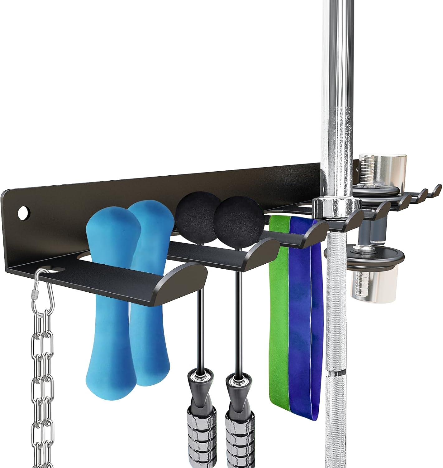 Gym Decor For Home Gym Wall-Mounted Gym Equipment Storage Rack
