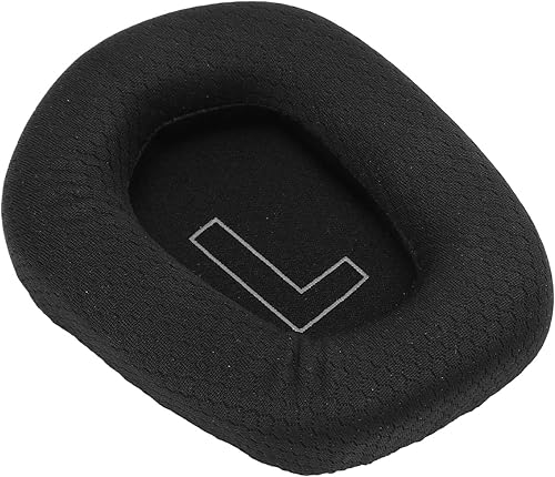 Miniatura 7 de 2 almohadillas para los oídos, transpirables y cómodas, almohadillas de espuma viscoelástica para auriculares Logitech G733 de bajo ruido (negro)