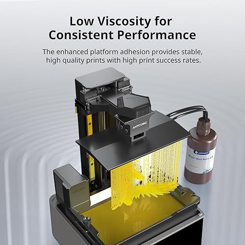 Vista 38 de ANYCUBIC Resina de impresora 3D 2.0 mejorada lavable al agua, resina 3D de alta precisión de 405 nm, resina de fotopolímero de baja contracción