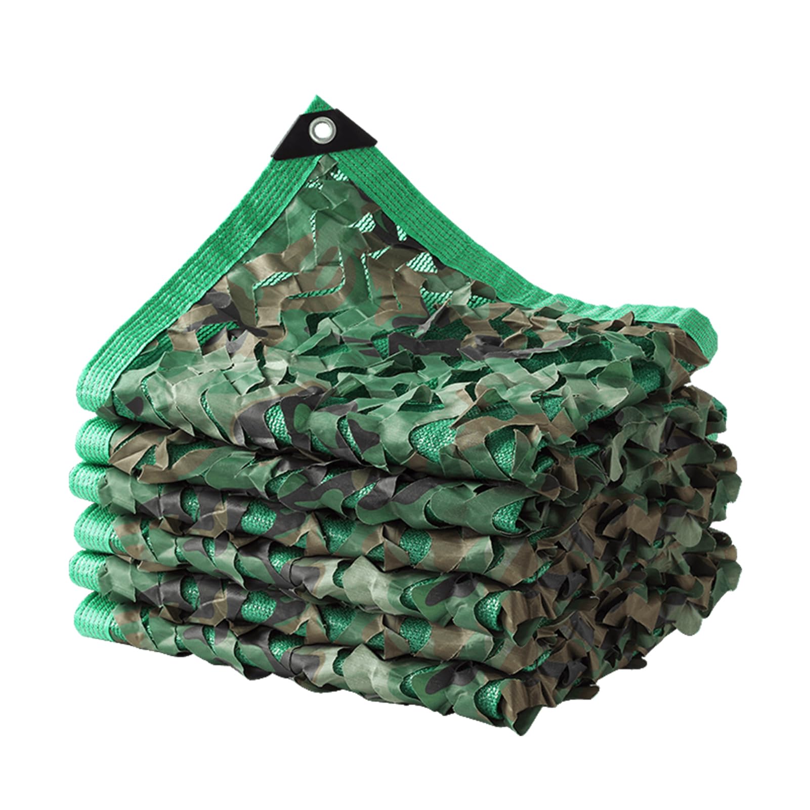 Rete mimetica,Maglia ombreggiante verde,Mimetico Copertura Campeggio a tre strati Montagna Netting,Grande Parasole per Esterni,Tela Netto di Oxford,Campo,Nascondersi,Paesaggio forestale (3×10m)