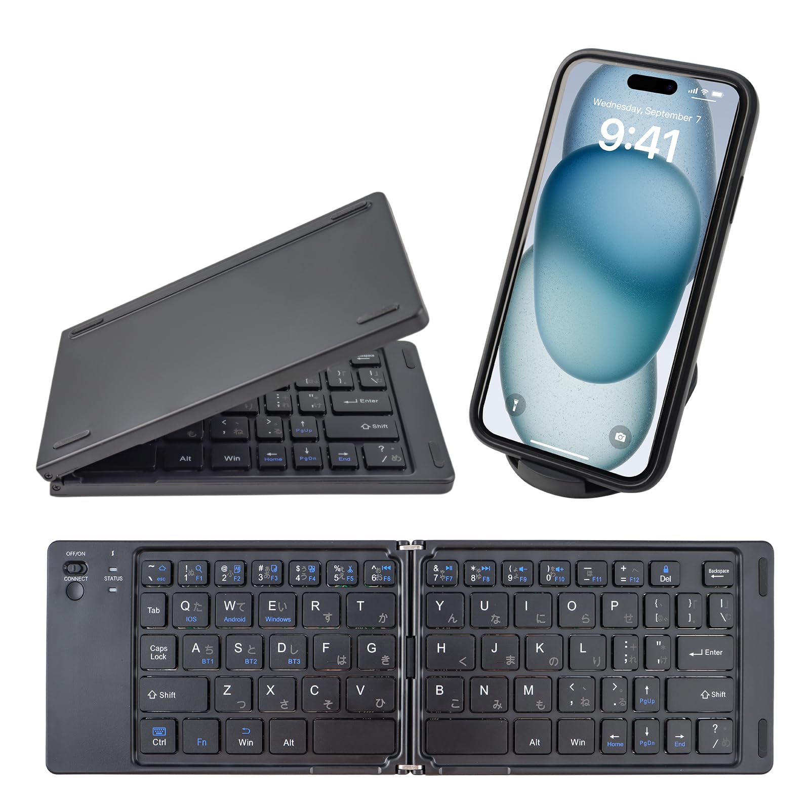 Amazon.co.jp: 【3台同時接続／JIS配列】Bluetooth ワイヤレス