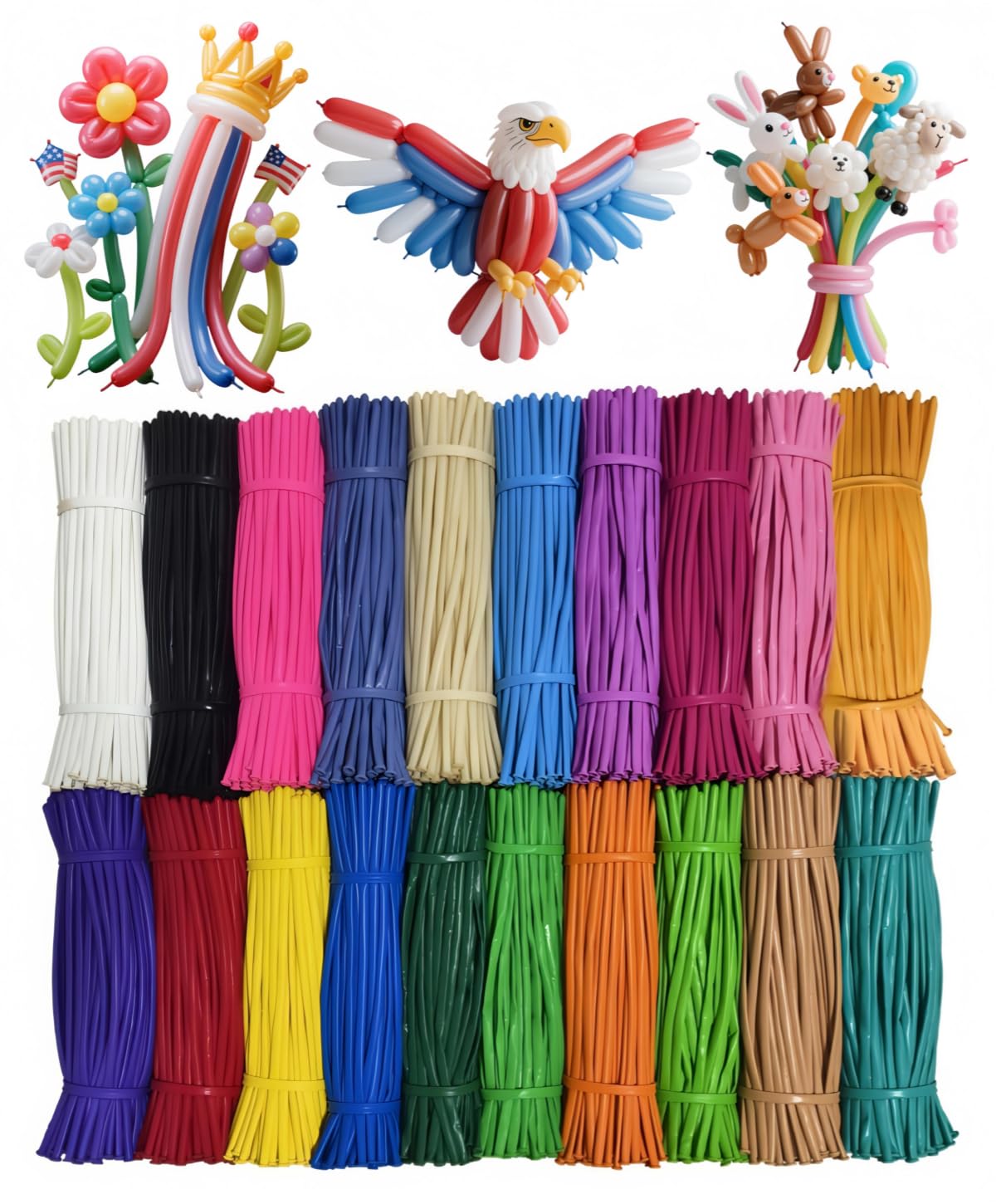YFLIUBAI 2000 Pack Bulk Balloons