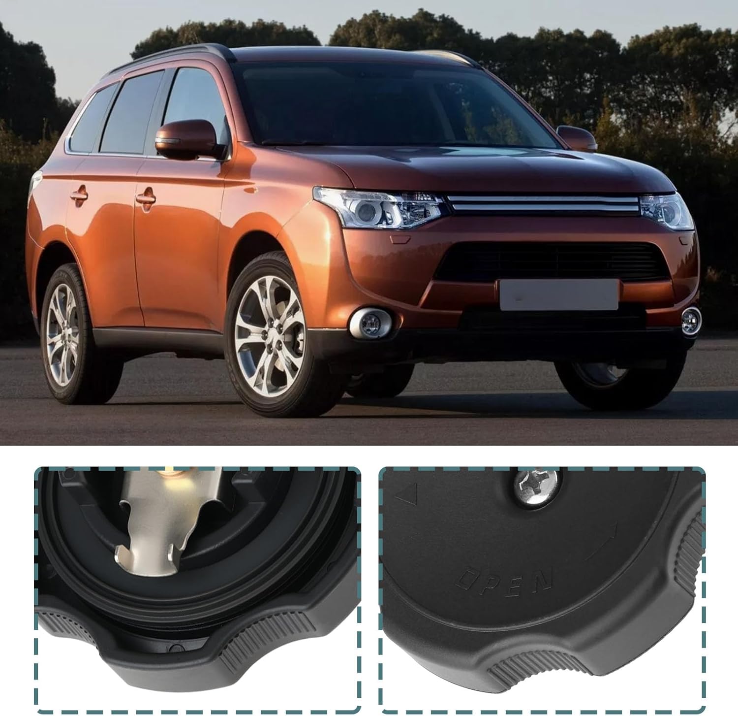 Engine Oil Filler Cap MD132260 1250A015 Compatible with Mitsubishi L200 K74 2.5TD 1996-2007