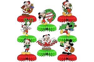 8 PCS Mouse Themed Christmas Decorations