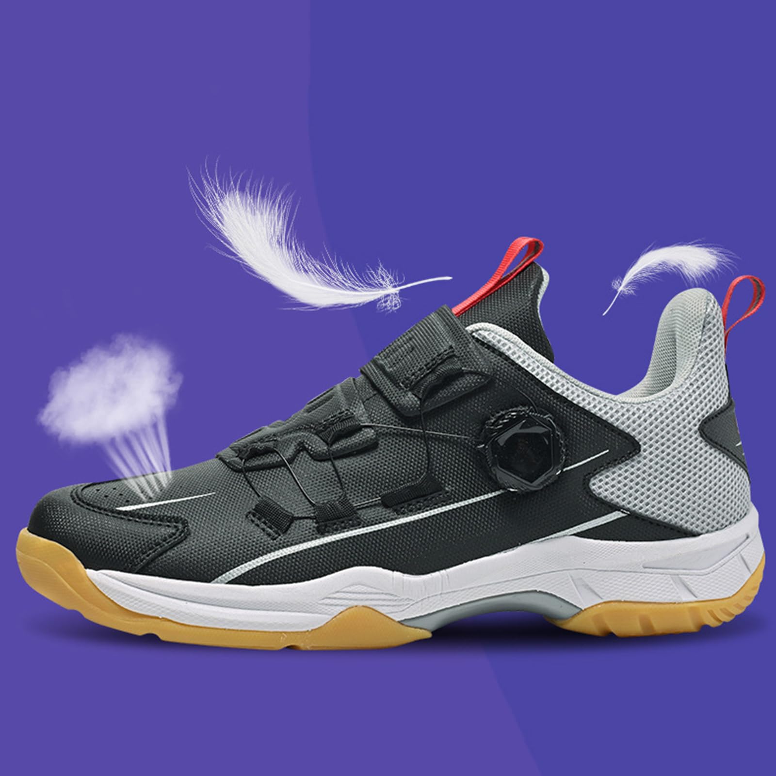 Zapatos De BáDminton Unisex Adulto,Zapatillas De Tenis De Mesa Hombre,Zapatillas Ligeras De BáDminton,Antideslizantes,Ligeras Adecuado para Tenis BáDminton Senderismo Deportes Fitness