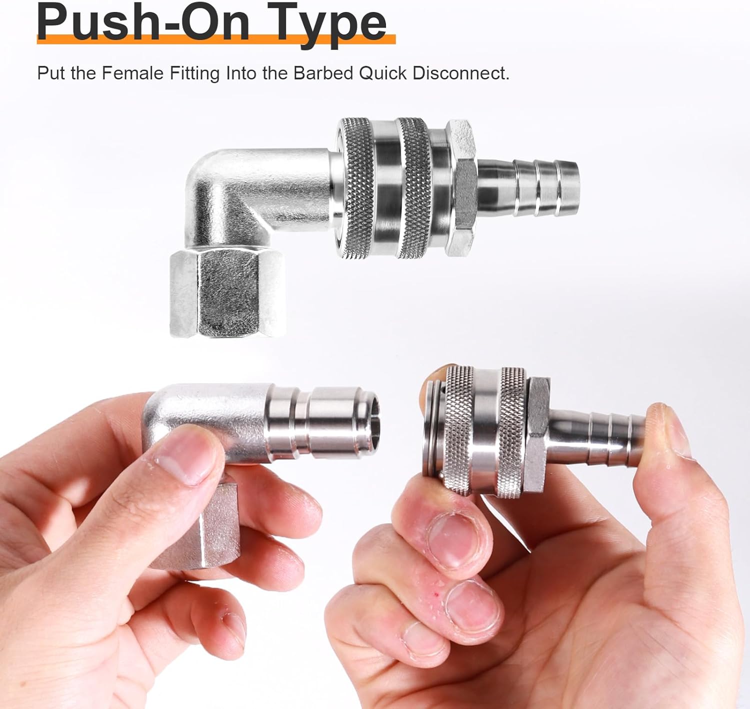 Wort Pump Brewing Pump with Inline Switch & Stainless Steel Quick Disconnect Set 1/2'' NPT