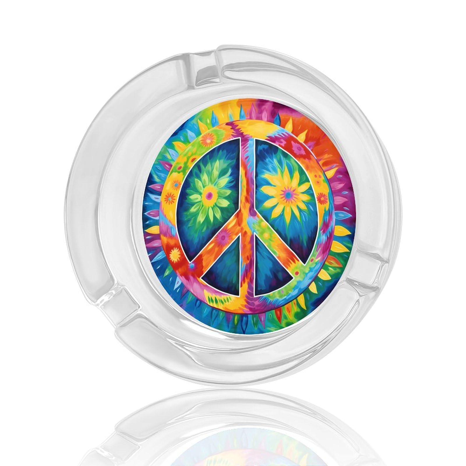 Peace ロゴ入りガラス灰皿 【公式通販】